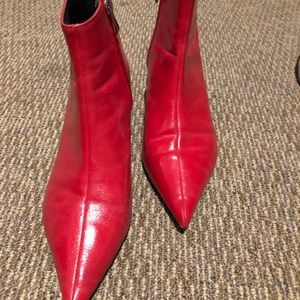 Zara red Hott booties!